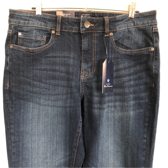 NWT Men’s Ben Sherman Slim Fit Mid Rise Dark Wash Jeans, Size 32W x 34L - Picture 4 of 16